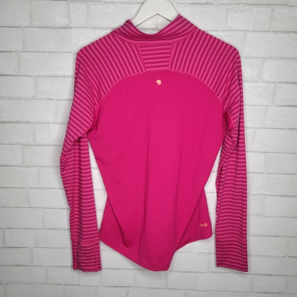 Mountain Hardwear Pink Orange Long Sleeve Active Half Zip Top - Picture 4 of 5